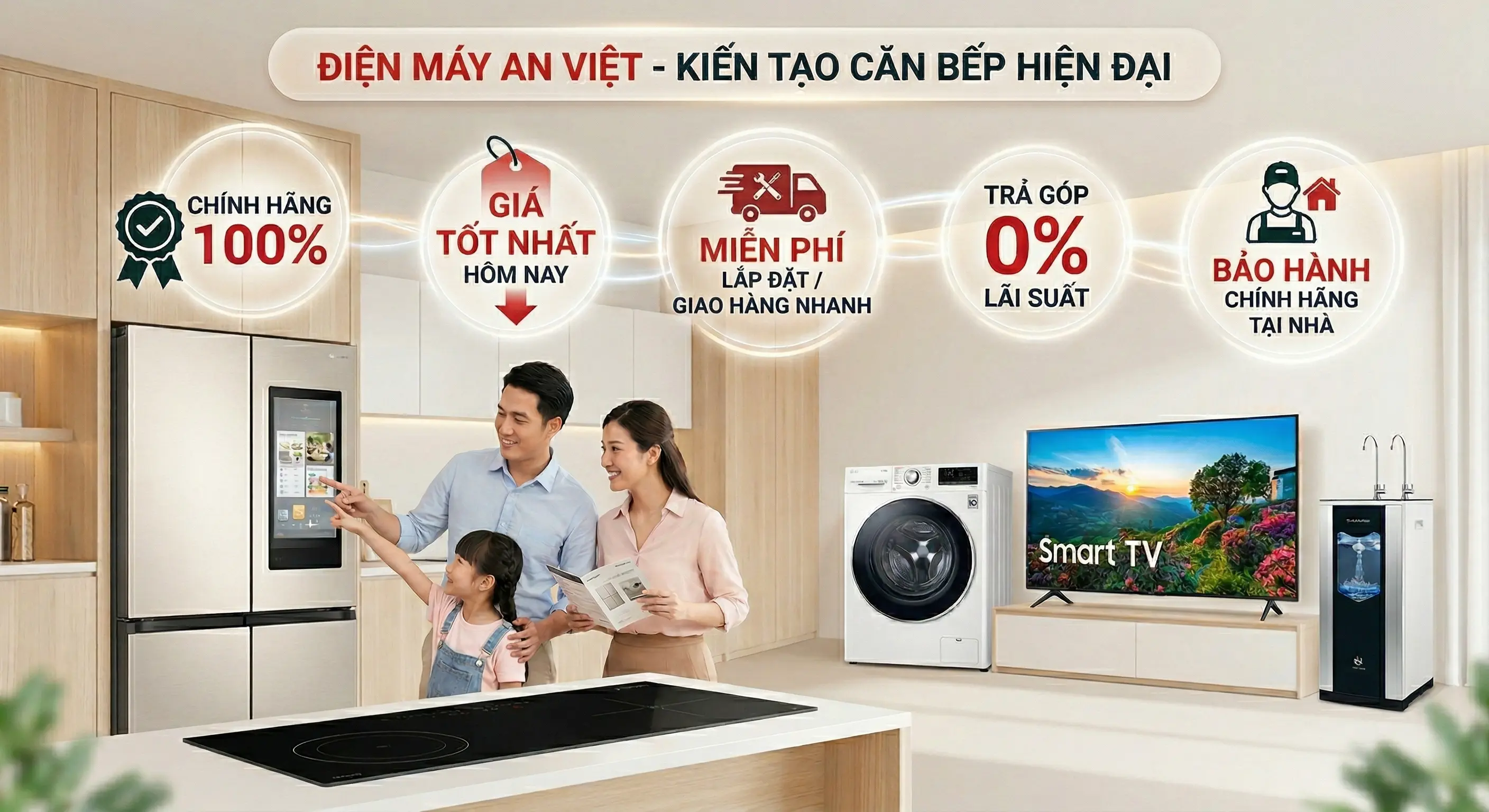 Tại sao nên mua hàng tại Điện Máy An Việt? 5 đặc quyền dành riêng cho khách hàng. Lựa chọn nào tối ưu cho căn bếp hiện đại?