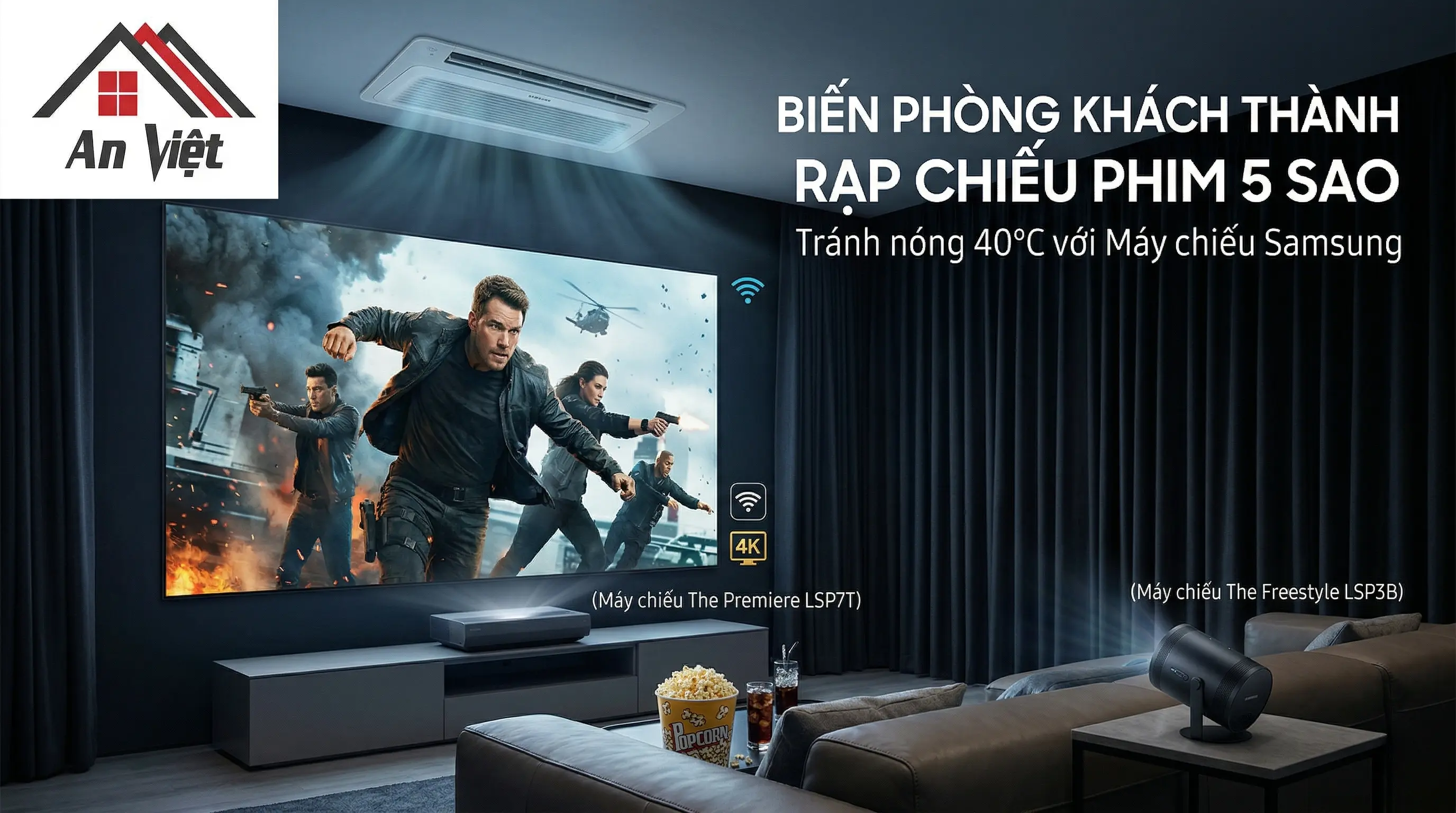 Nắng nóng 40°C? Biến phòng khách thành 'rạp chiếu phim 5 sao' với 3 bước đơn giản.